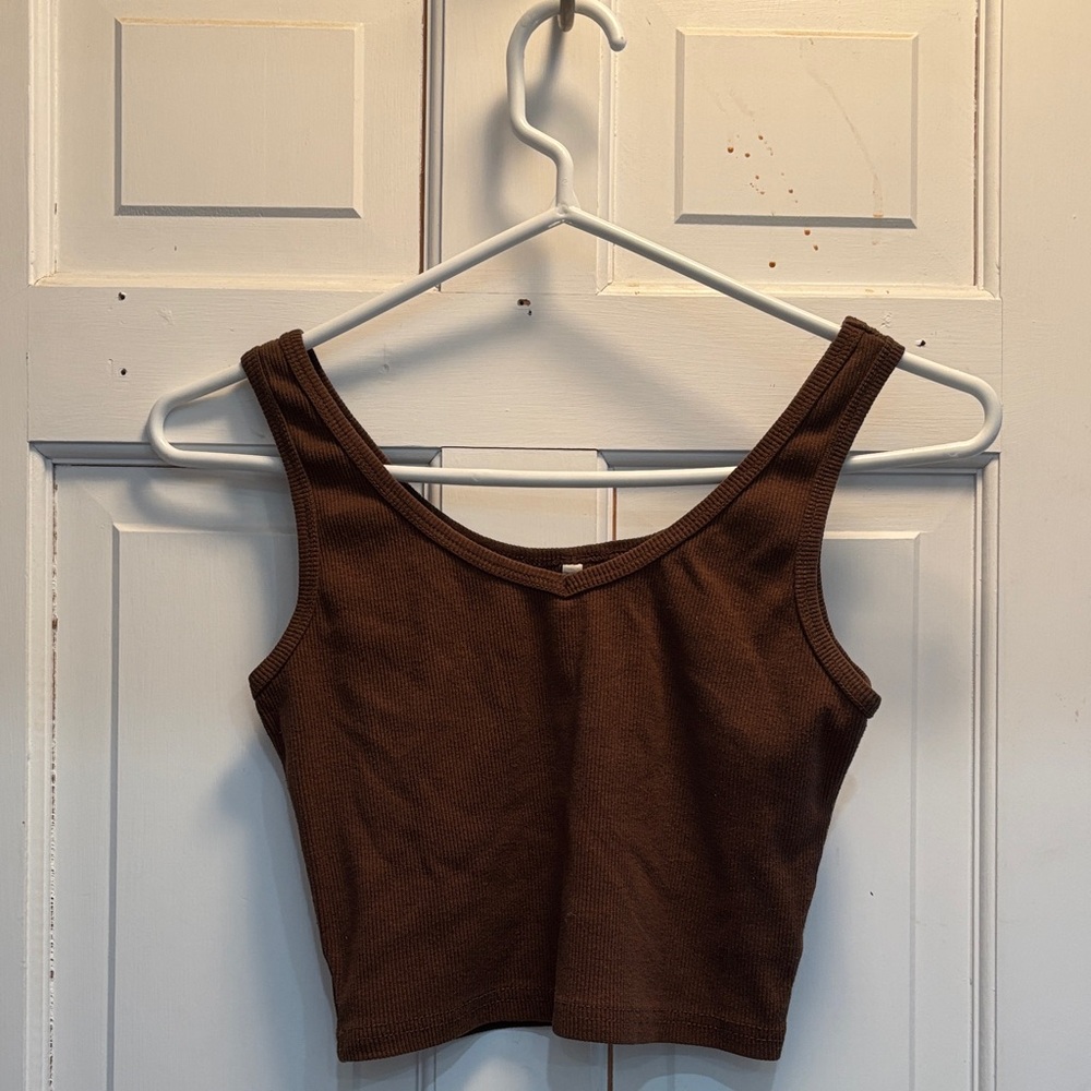 Brown Women's Crop Top